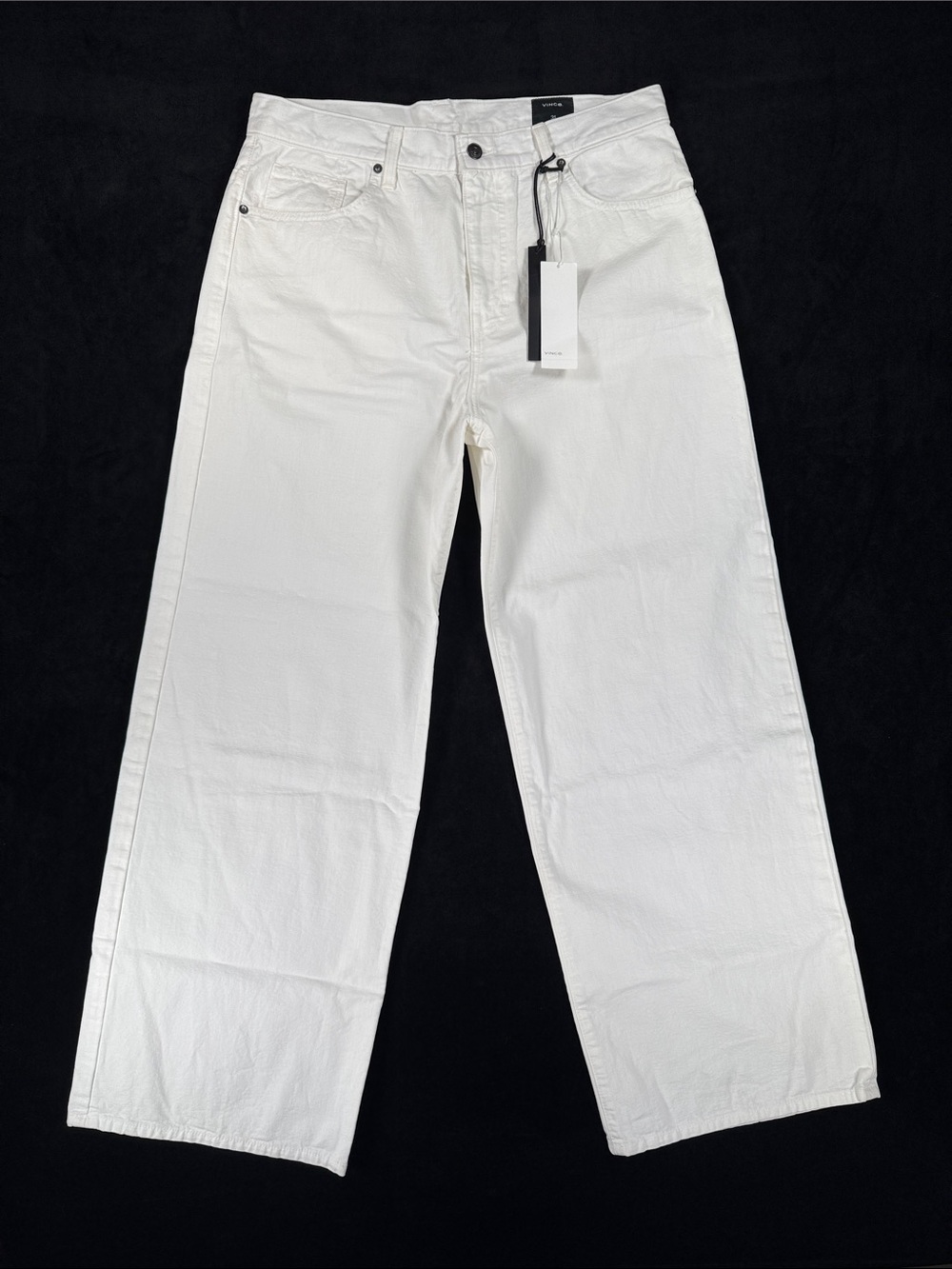 NWT Vince Women's Cotton Jeans Trousers White Size 31
